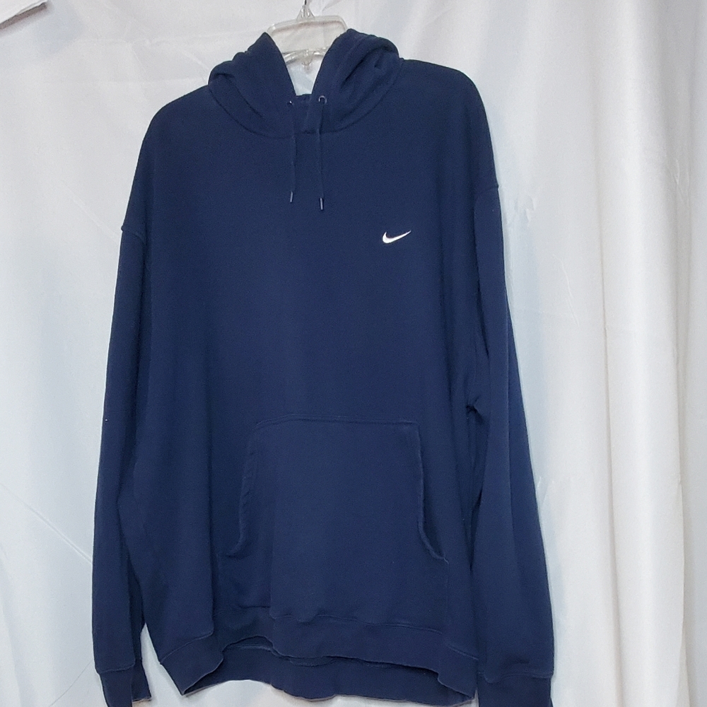 Nike Unisex Navy Blue Pullover Hoodie 2XL